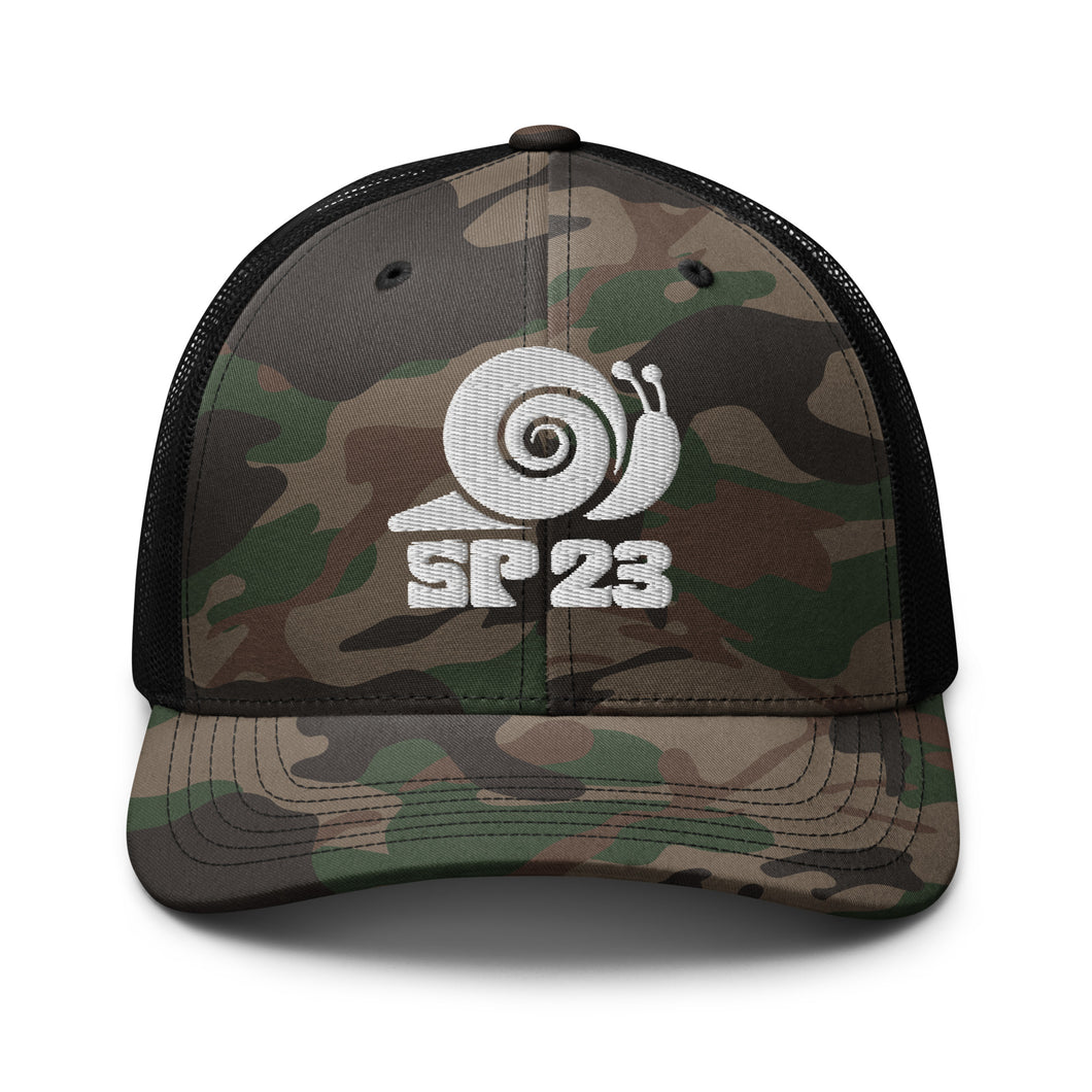 SP23 Embroidered Camo Trucker Hats