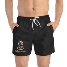 Load image into Gallery viewer, Volley Lamas Black Swim Trunks
