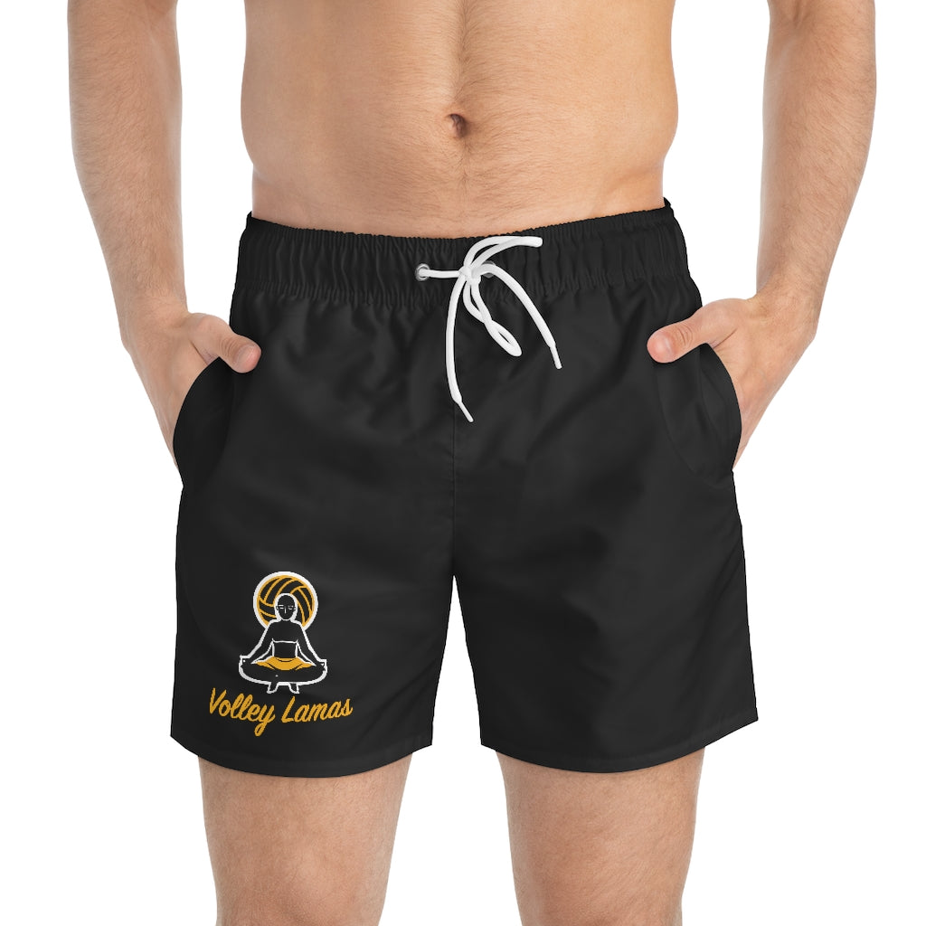 Volley Lamas Black Swim Trunks