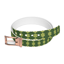 Load image into Gallery viewer, Green Snake Skin Belt
