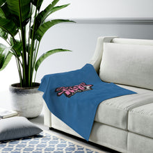 Load image into Gallery viewer, Are You Kidding Me? - Blue Velveteen Plush Blanket - 3 Sizes
