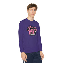 Load image into Gallery viewer, Are You Kidding Me? - Youth Long Sleeve Competitor Tees
