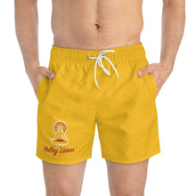 Load image into Gallery viewer, Volley Lamas Gold Swim Trunks
