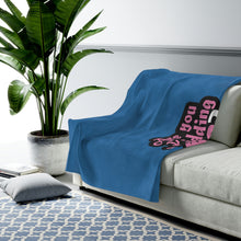 Load image into Gallery viewer, Are You Kidding Me? - Blue Velveteen Plush Blanket - 3 Sizes
