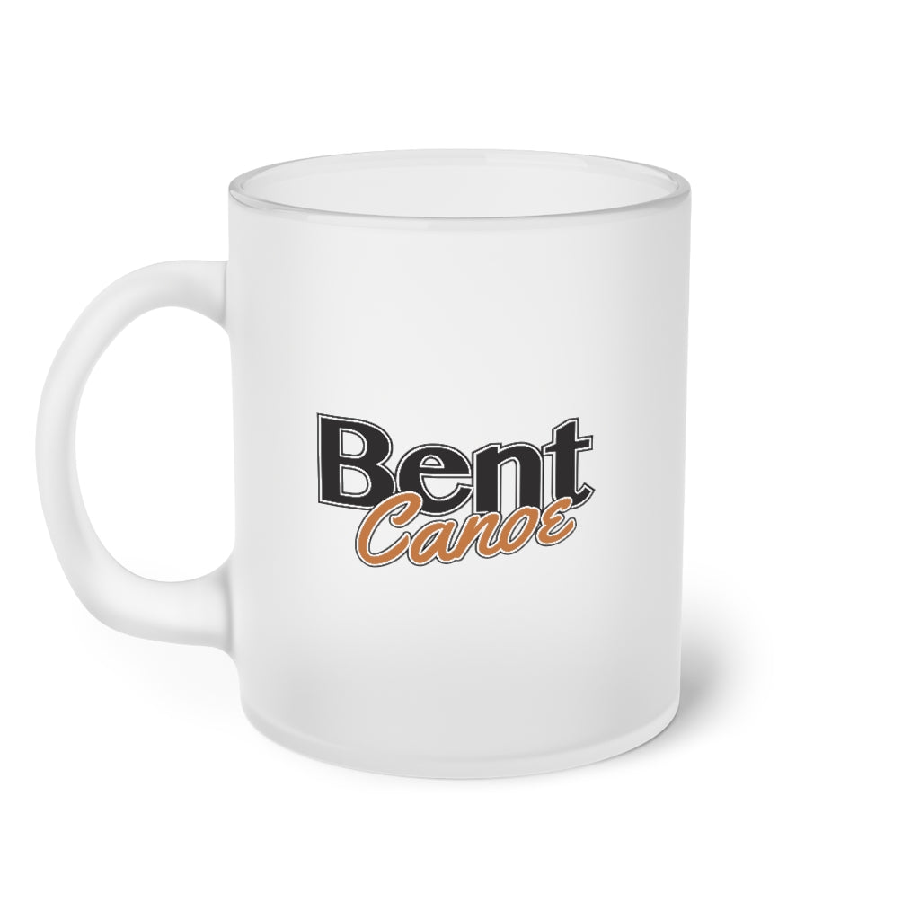 Bent Canoe Frosted Glass Mug - 11oz