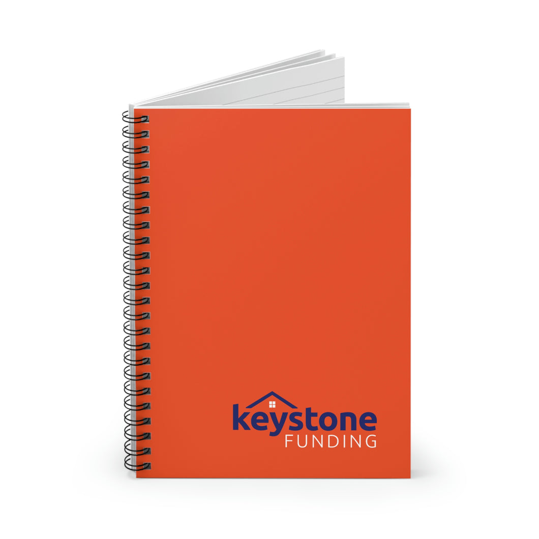 KF Orange Spiral Notebook - Ruled Line