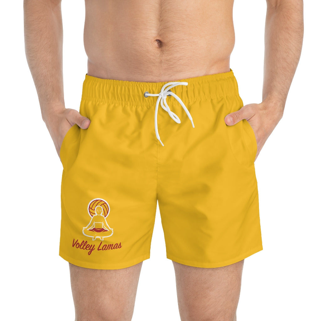 Volley Lamas Gold Swim Trunks